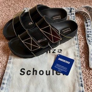 Birkenstock X Proenza Schouler Arizona Slides - Size 39 US Womens Size 8 Black